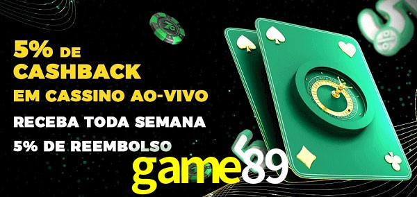 Promoções do cassino ao Vivo game89